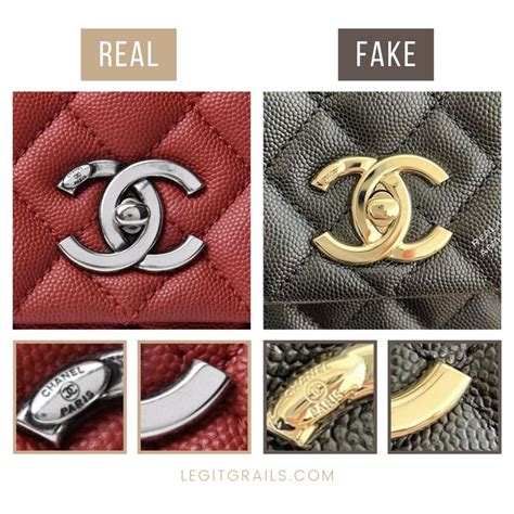 chanel coco handle fake vs real|chanel counterfeit logo.